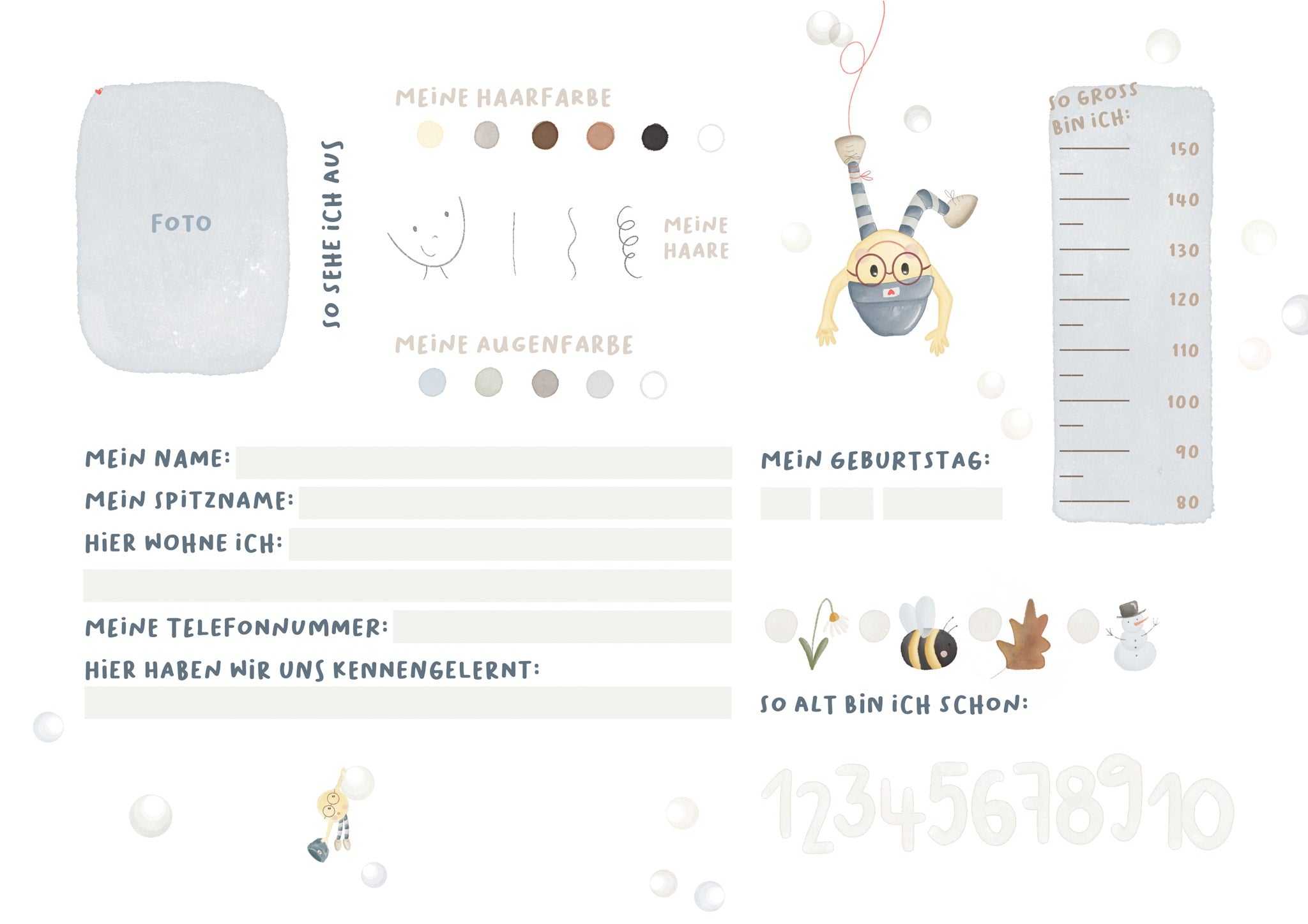 Karly-Buch „Meine Freunde“ – Innenseite