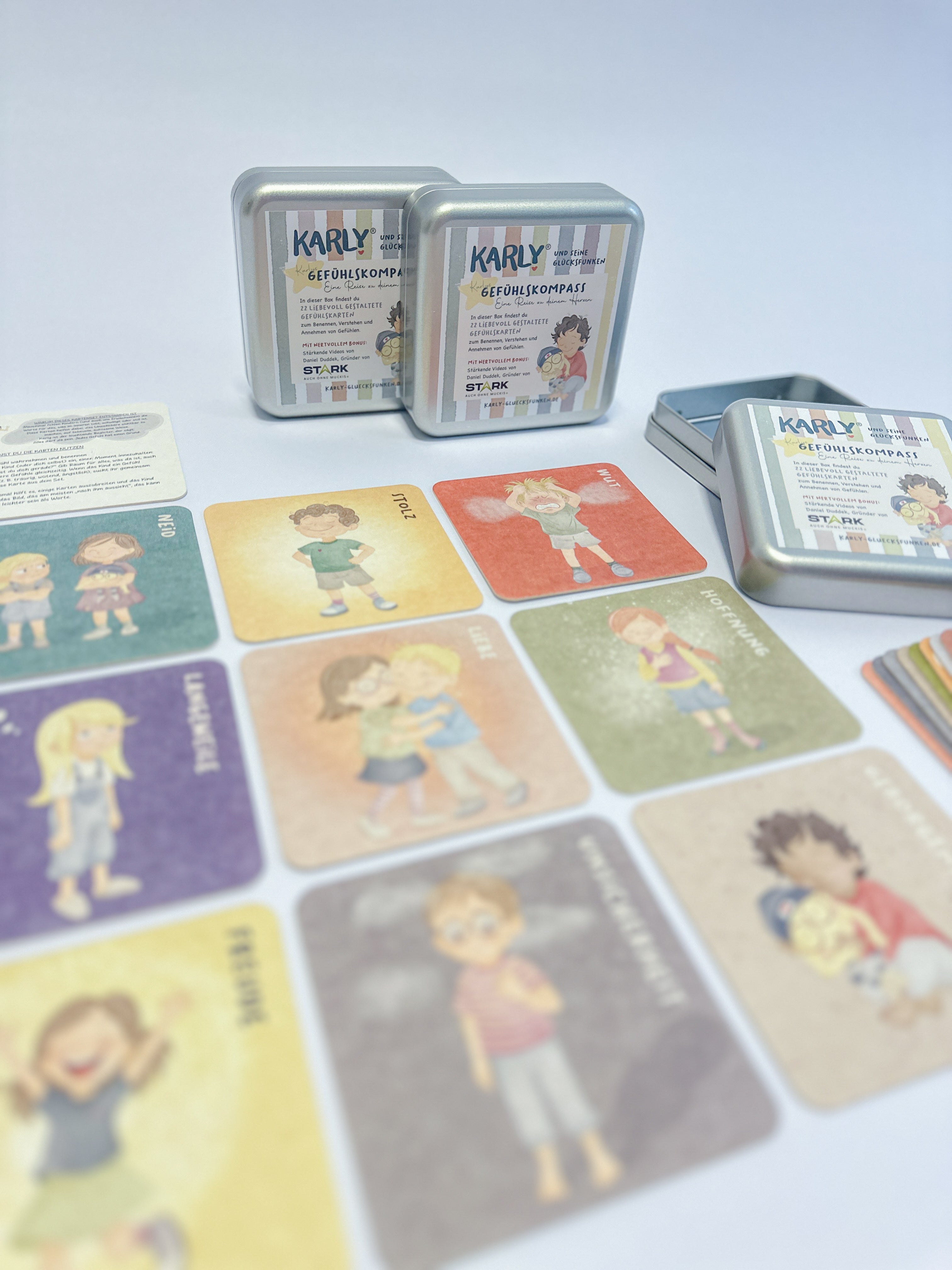 Gefühlskartenset (22 Karten in Metalldose)