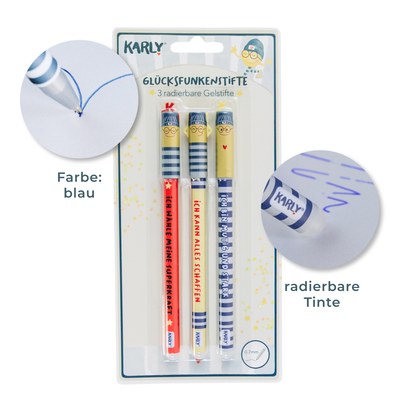 3er Set Glücksfunken-Stifte
