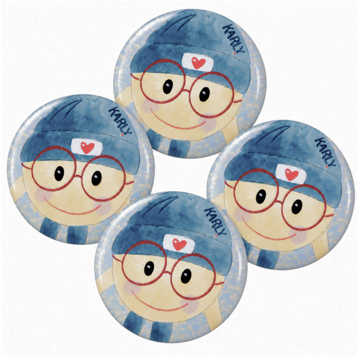 Ansteckbutton (4Stück)