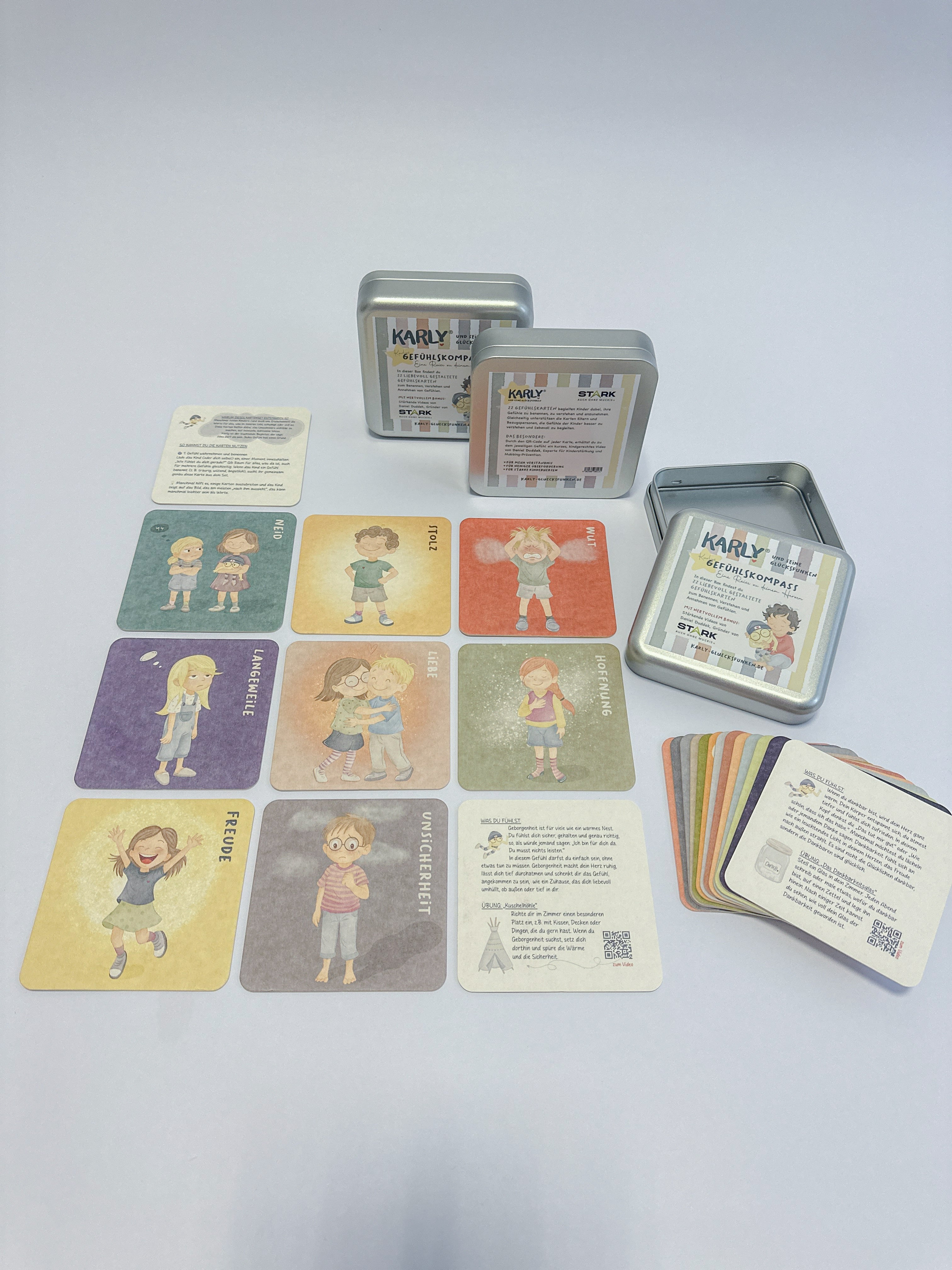 Gefühlskartenset (22 Karten in Metalldose)
