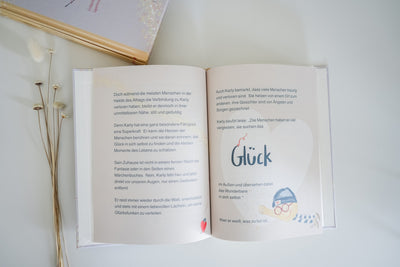 Buch „Karly und die Magie seiner Glücksfunken“ – Blick ins Buch „ Glück“